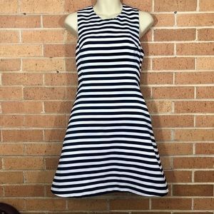 Express size 0 Black and White Striped Dress